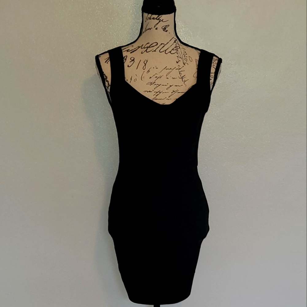 Hot Miami Styles black backless bandage dress